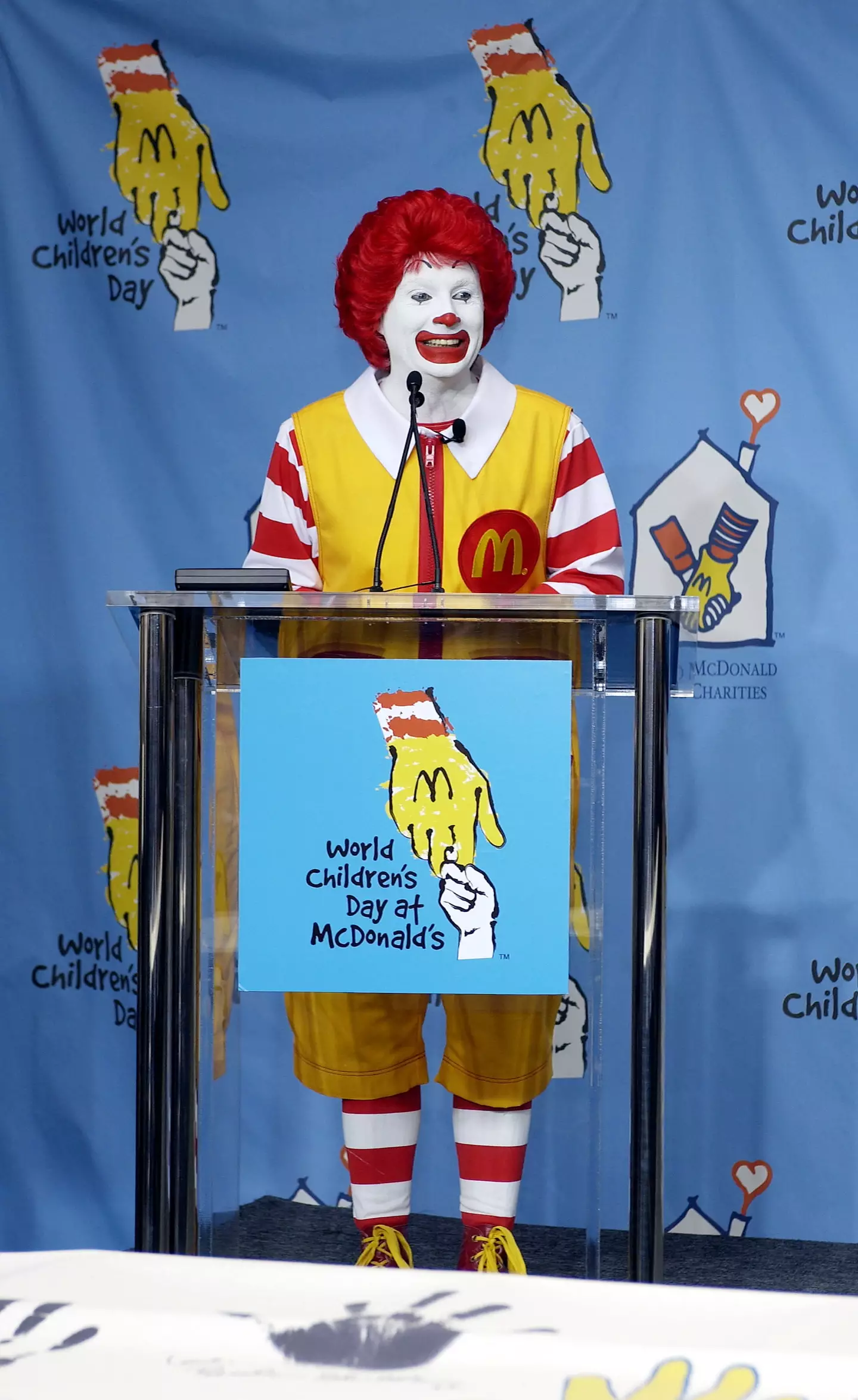 Ronald McDonald. (Amanda Edwards/Getty Images)