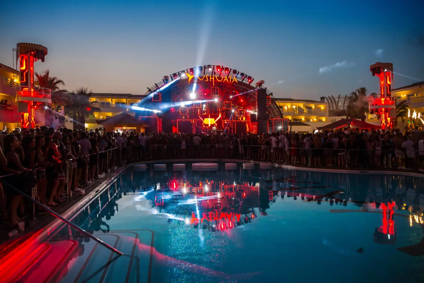 Ushuaïa in ibiza made it into the list, but wasn't the winner.