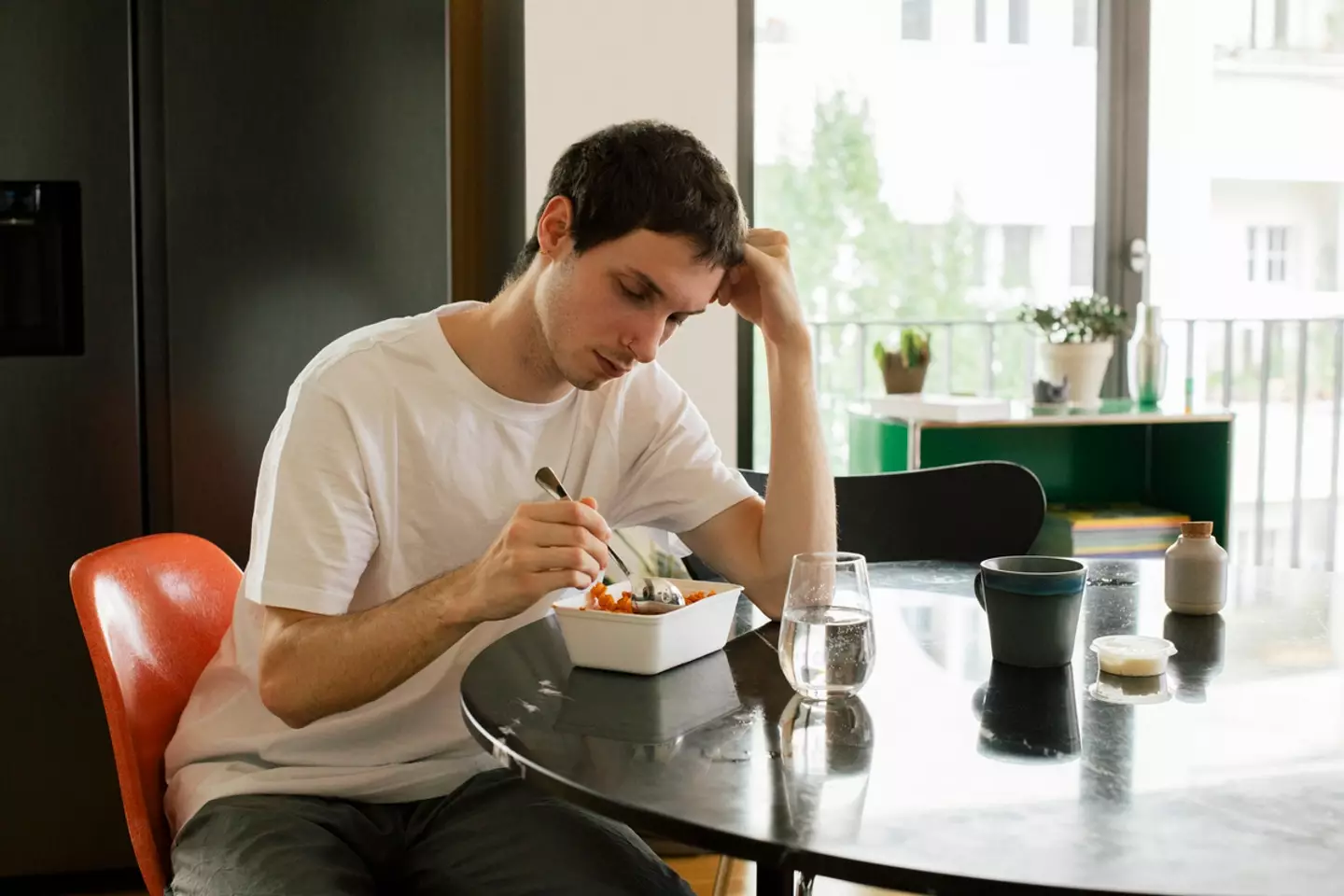 A severe loss in appetite, or feeling full quickly, could be a sign of liver cancer (Getty Stock Photo)