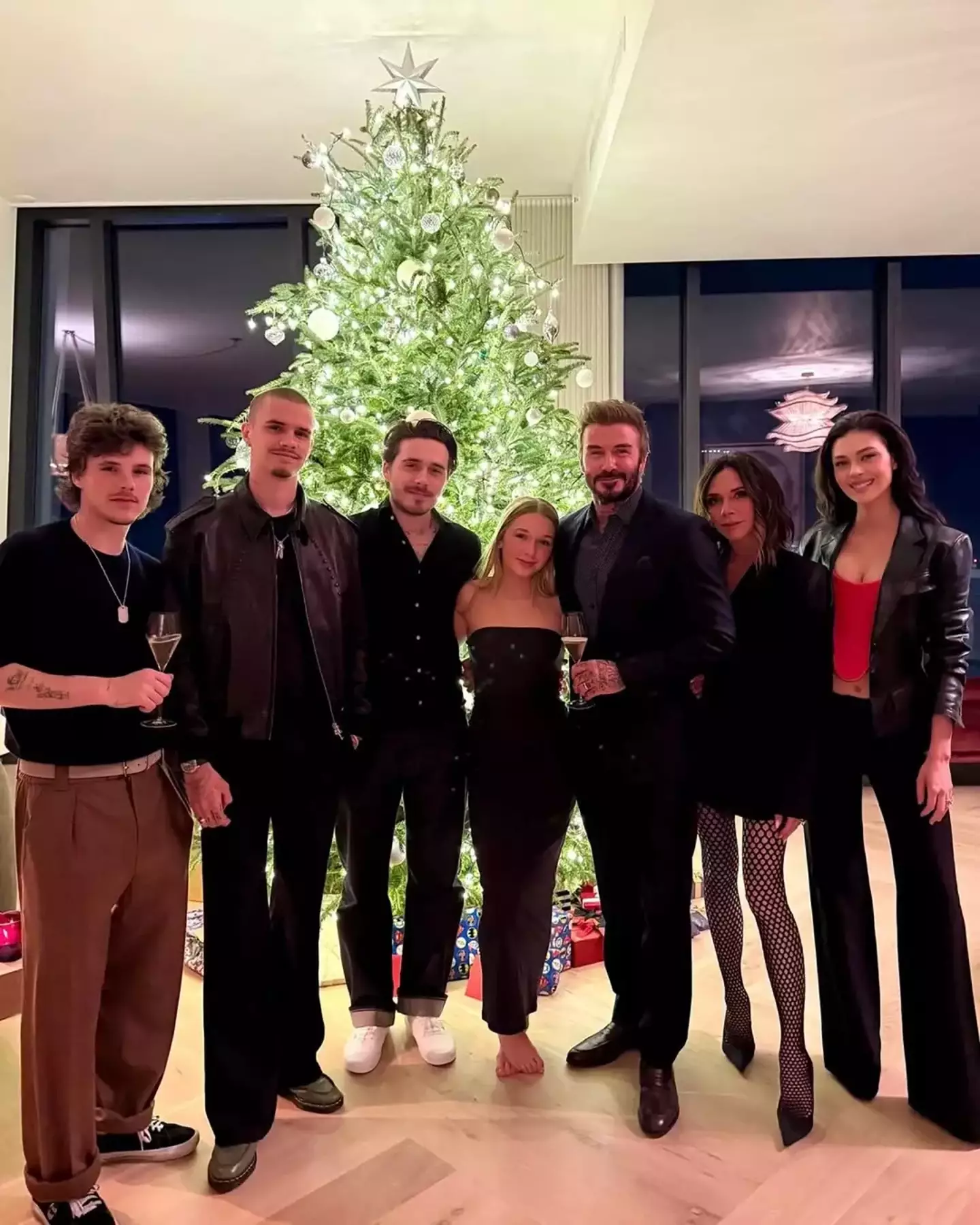 They were all together in Christmas 2024, but not 2025. (victoriabeckham/Instagram)