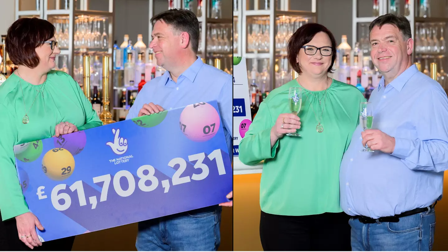 Couple announced as £61 million lottery winners thought they'd won £2.60