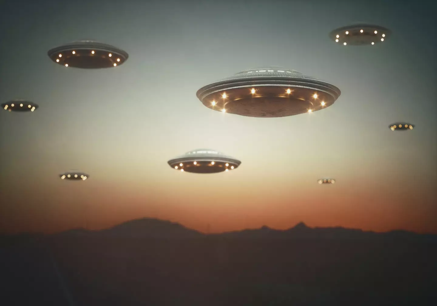 Just some aliens on their way to stop nuclear war. (Getty Stock Image)