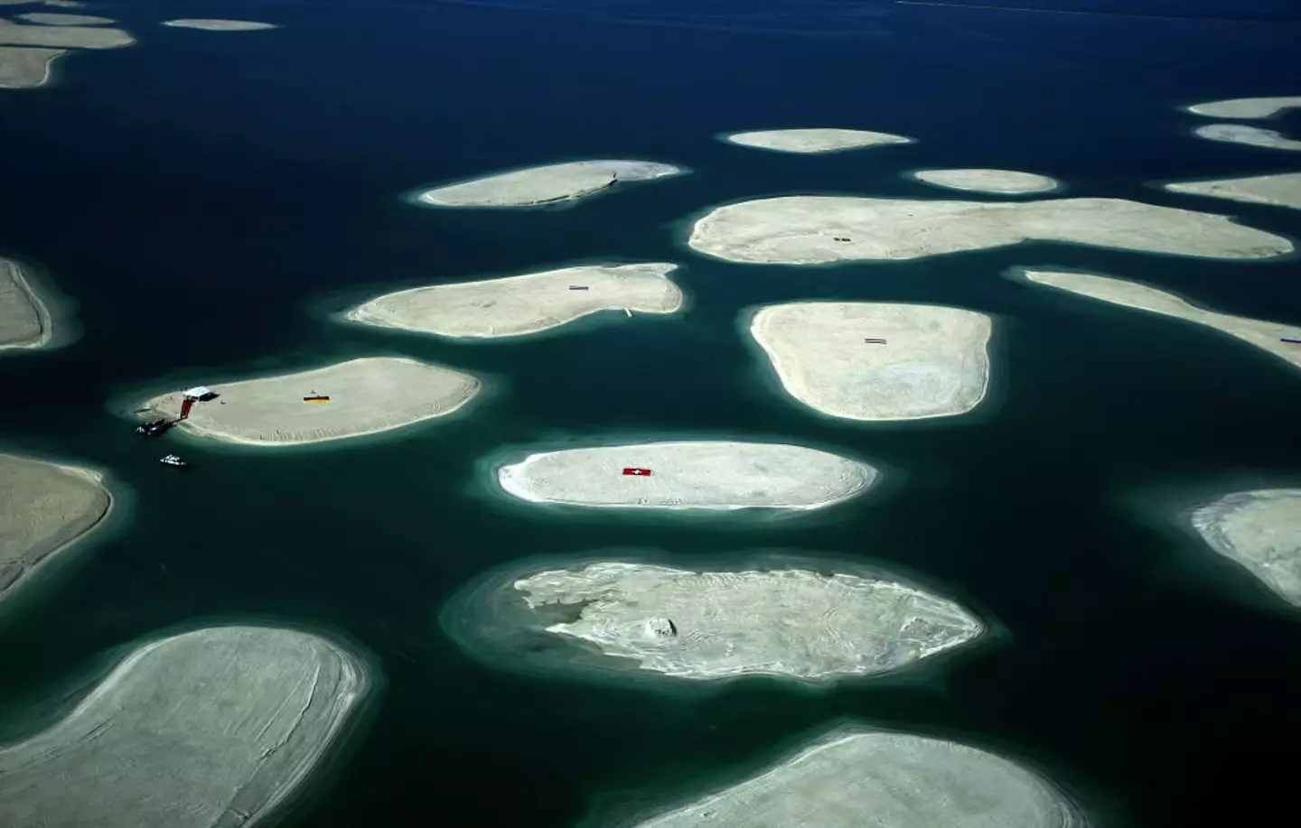 Each island is designed to represent a country.