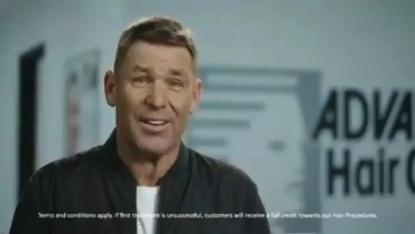 An advert featuring Shane Warne aired after the former cricket star's death.