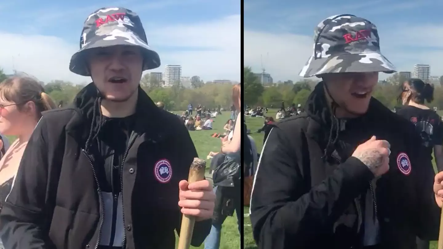 Man Spends Hours Grinding £650 Of Weed For Huge 420 Joint