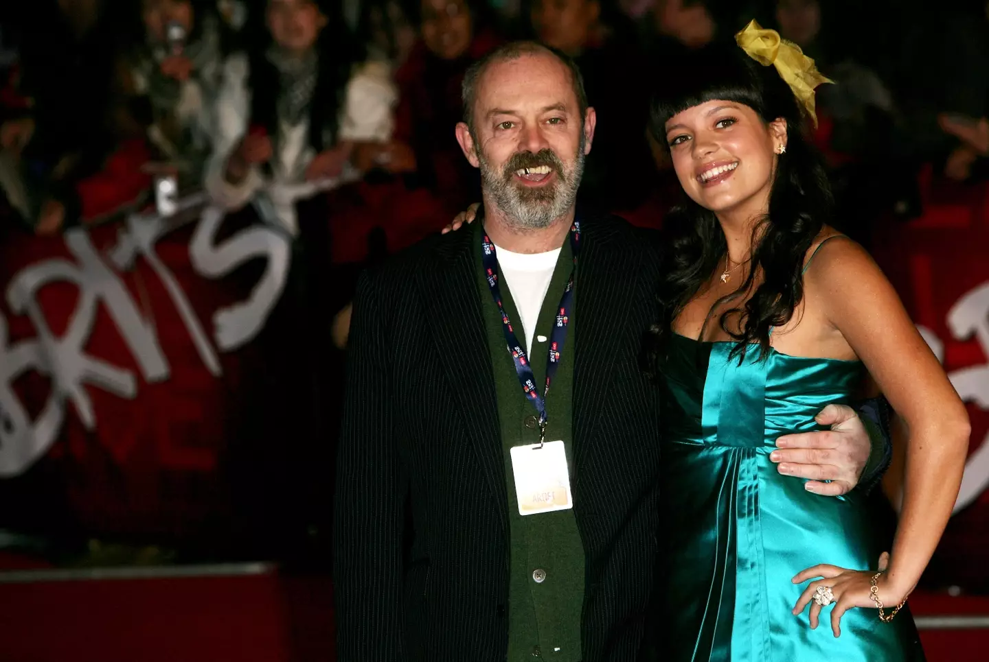 Lily Allen and dad Keith Allen.