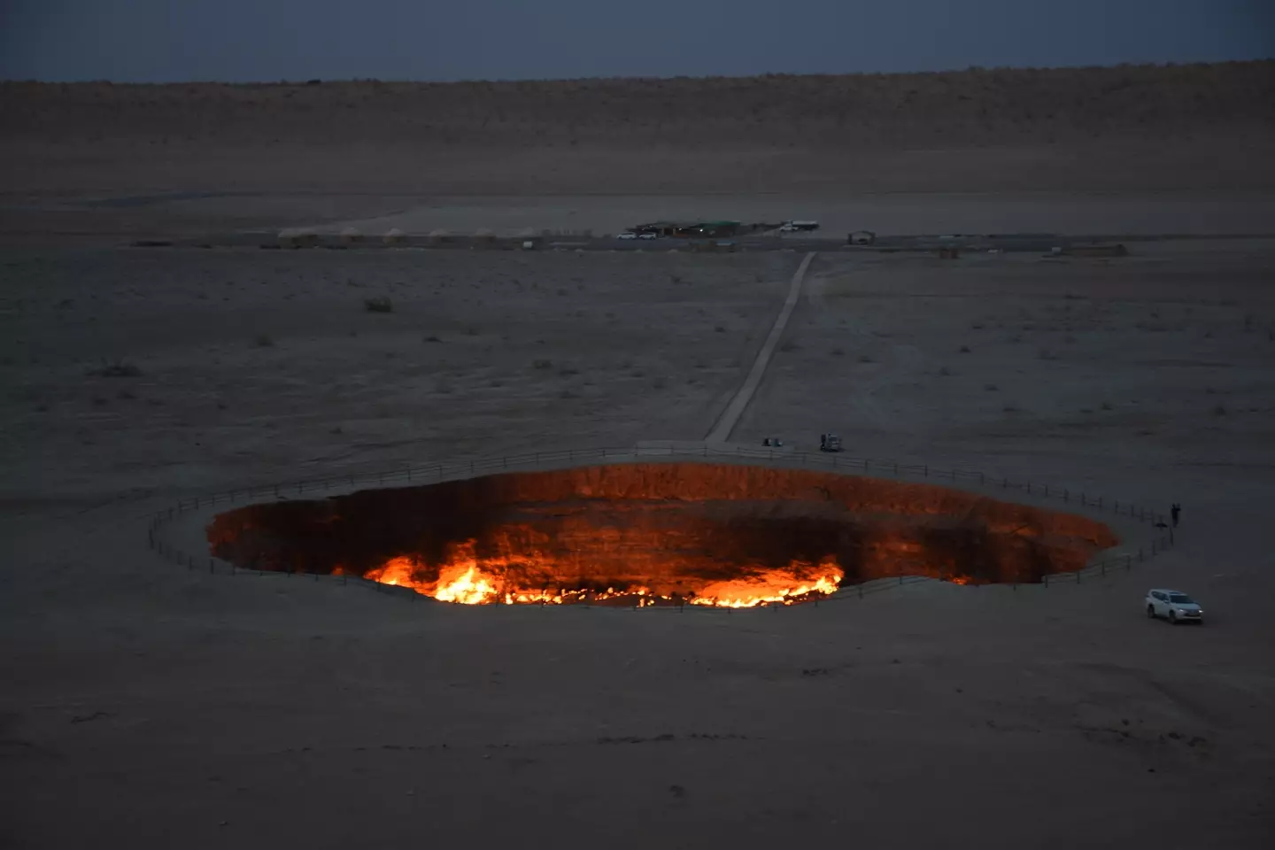 The Gates of Hell in Turkmenistan. (Merdan Velhanov/Anadolu Agency via Getty Images)