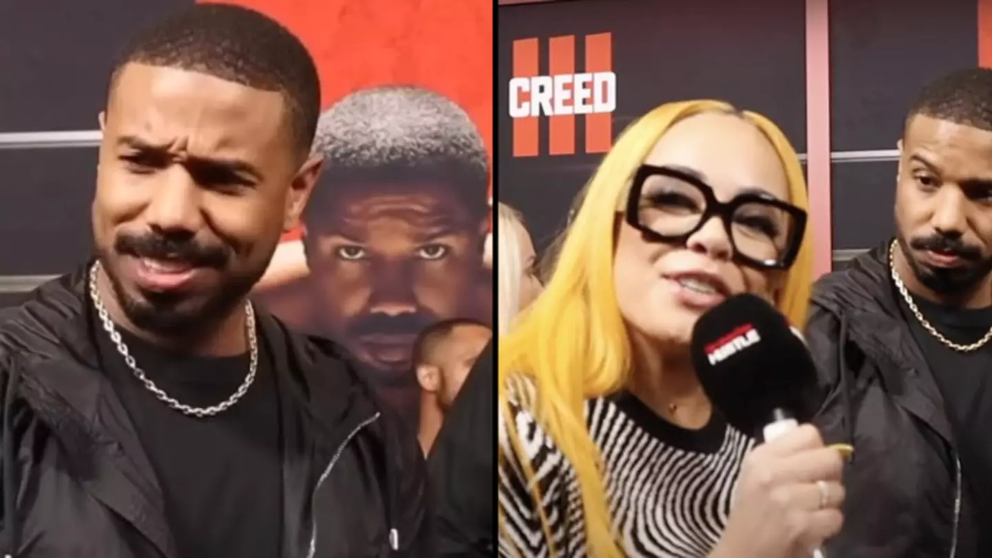 Awkward moment Michael B. Jordan reminds reporter what she used to call him at school