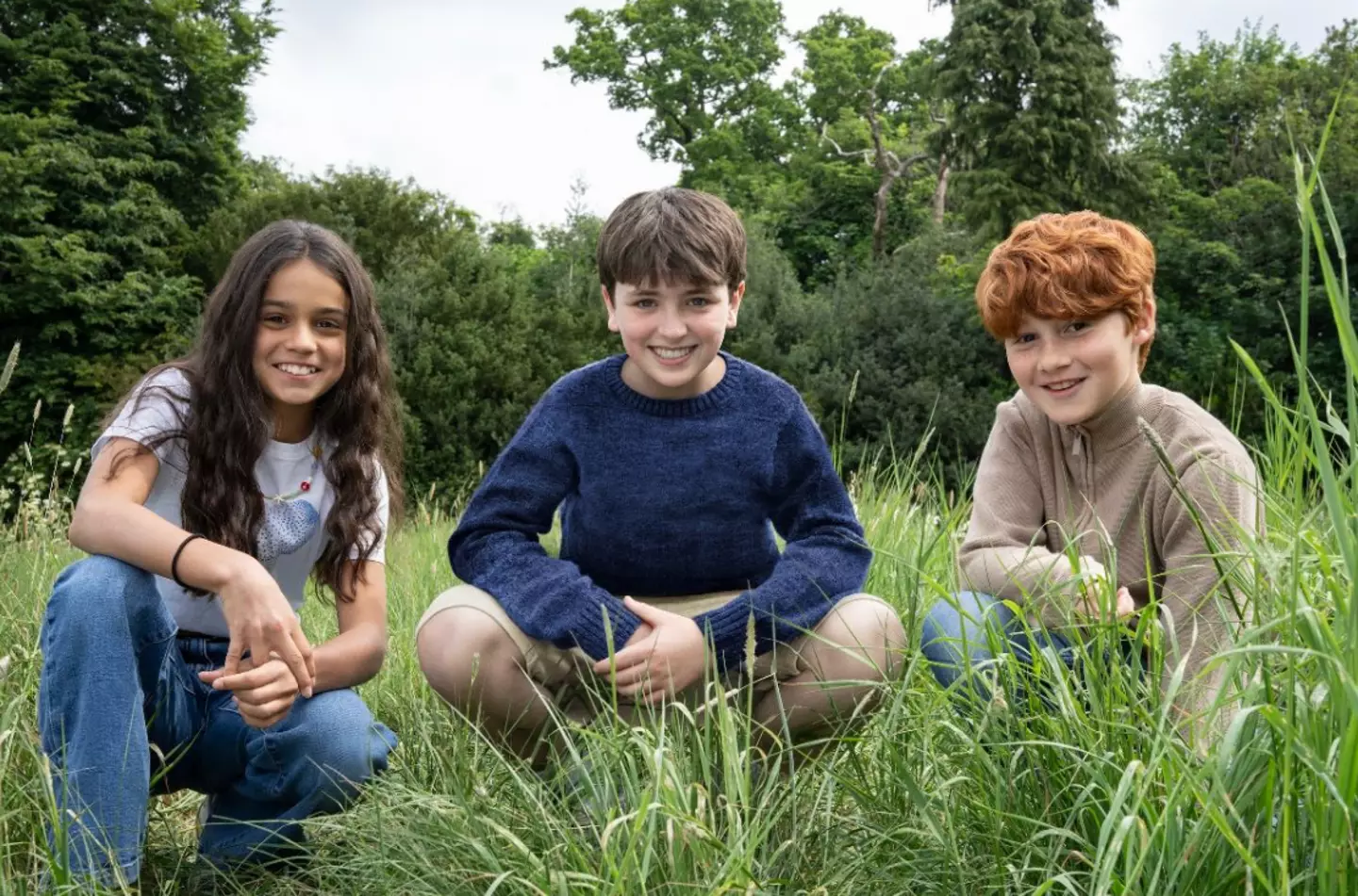 Arabella Stanton, Dominic McLaughlin and Alastair Stout (Aidan Monaghan/HBO)