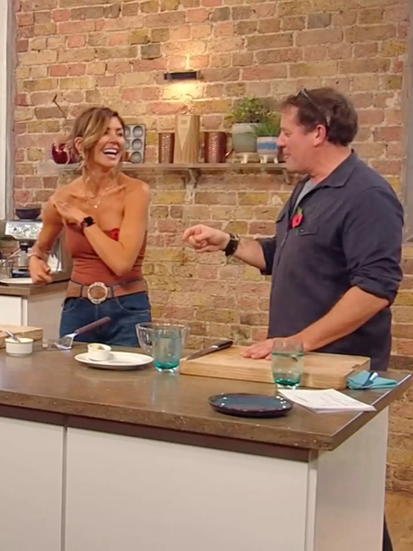 The vendor owner said she 'felt really good' in what she chose to wear (BBC)