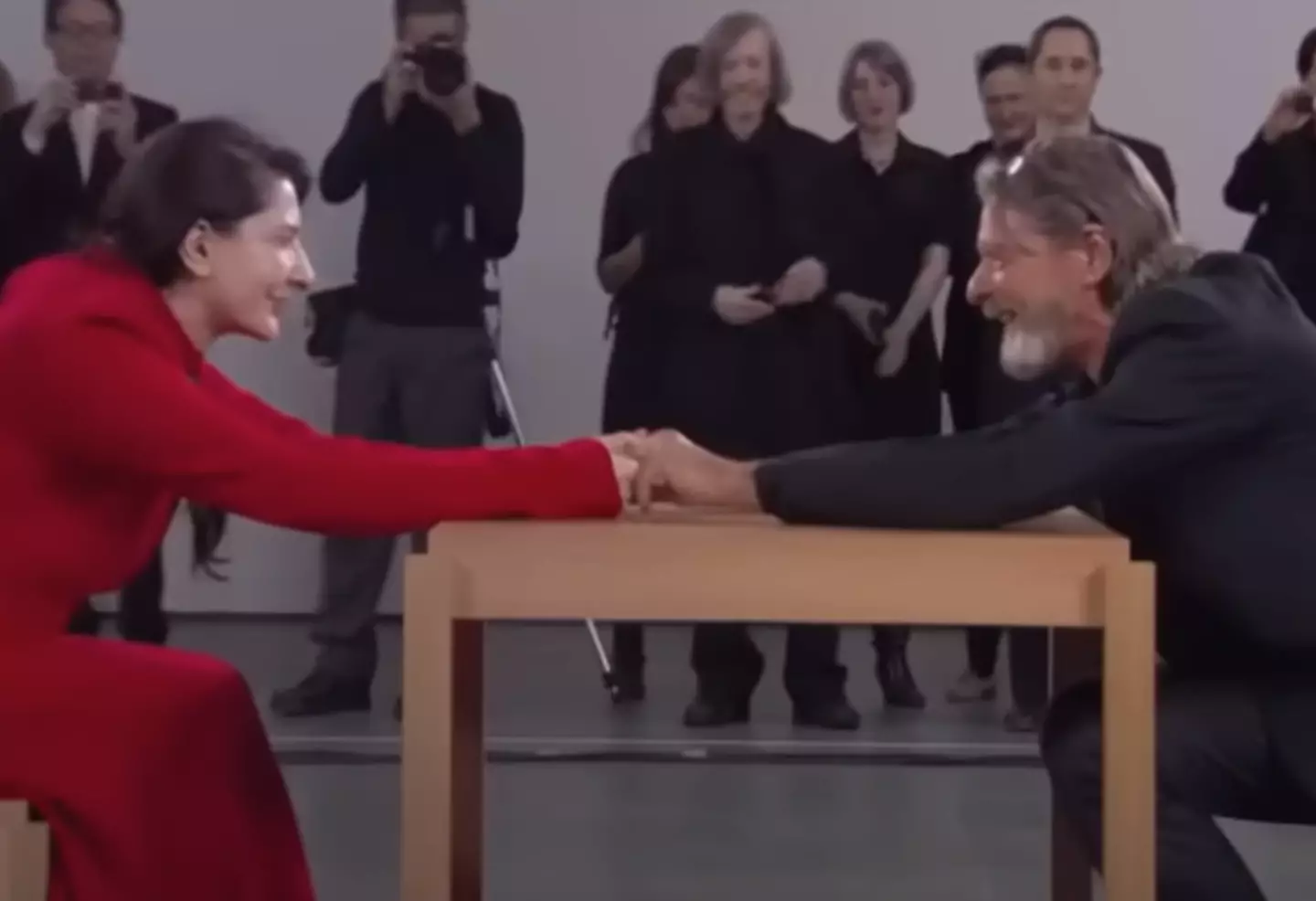 She spent over two months sitting and having silent conversations with anyone who joined her. (Museum of Modern Art)