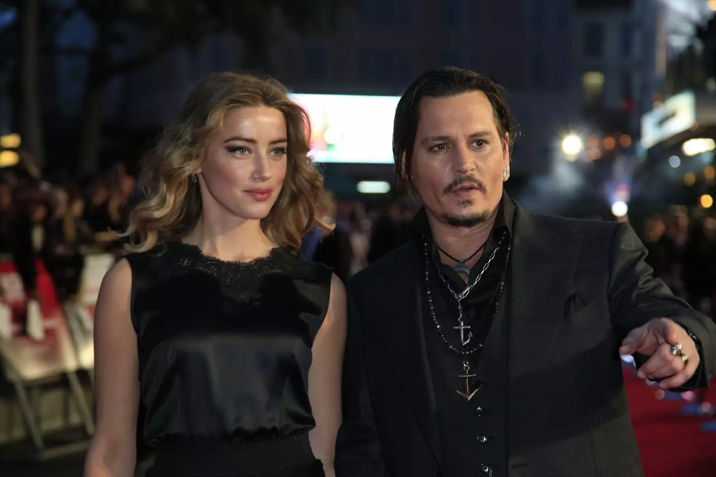 Amber Heard and Johnny Depp together in 2015.