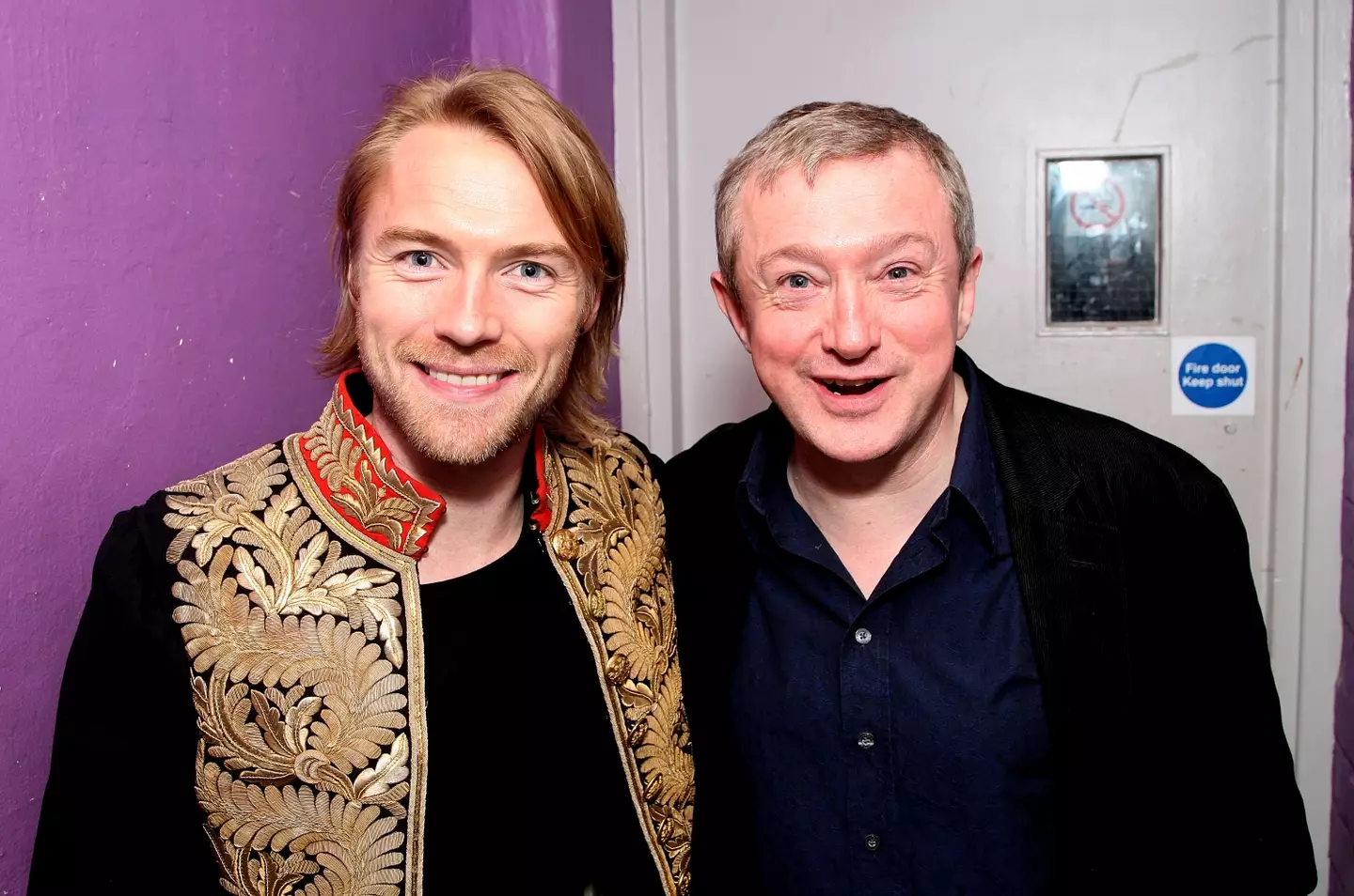 Ronan Keating and Louis Walsh. ( Dave Hogan/Getty Images)