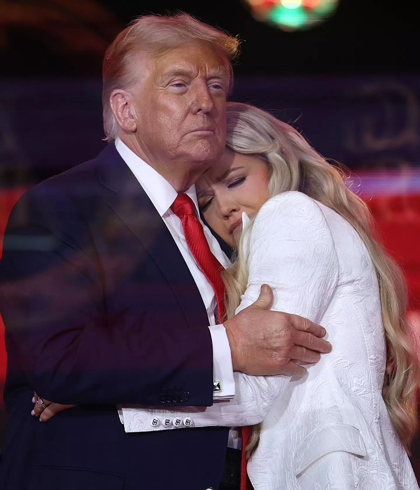 Donald Trump consoled Charlie Kirk's wife at the service (Win McNamee/Getty Images)