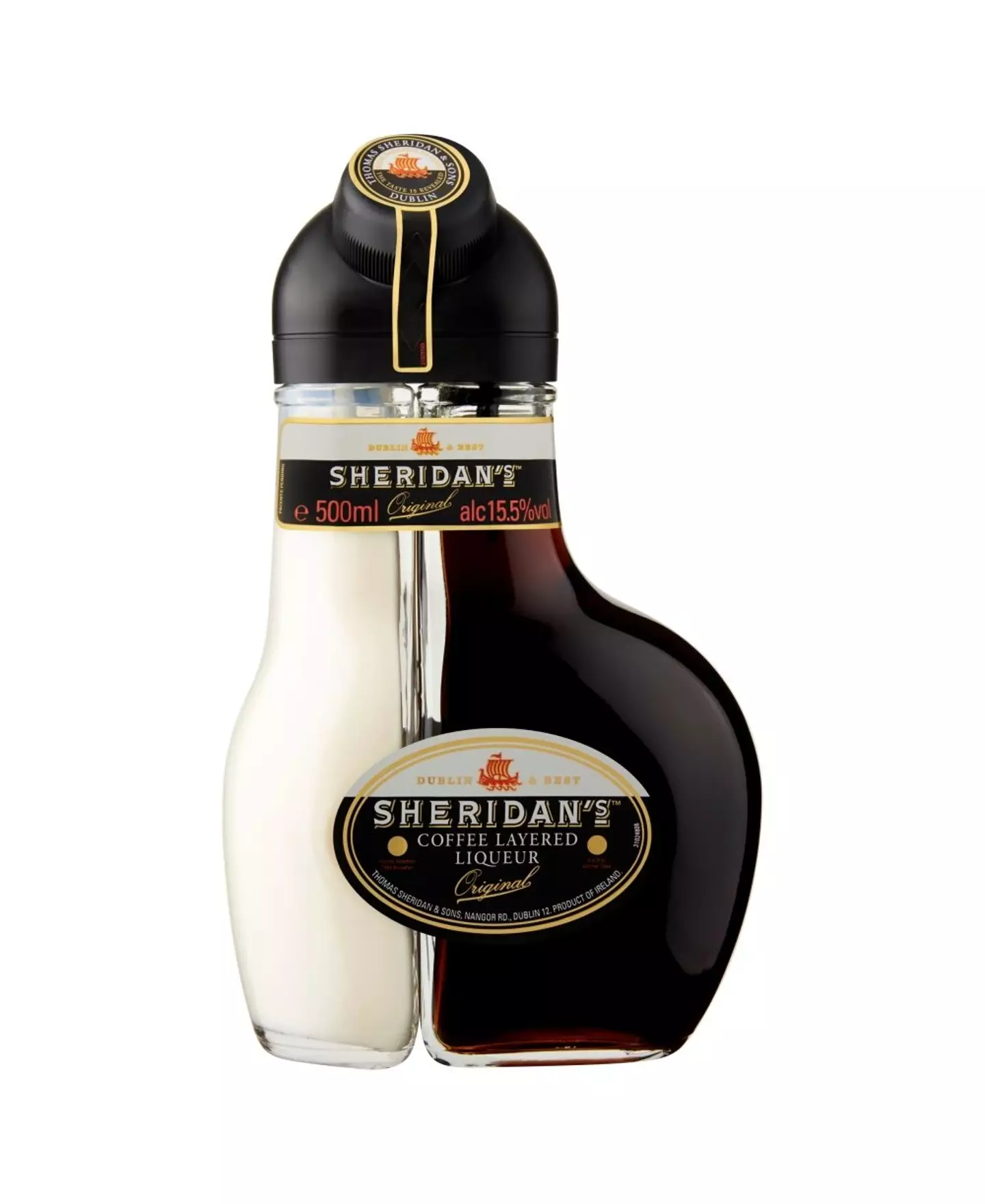 Brits are going wild for Sheridan's Coffee Layered Liqueur.