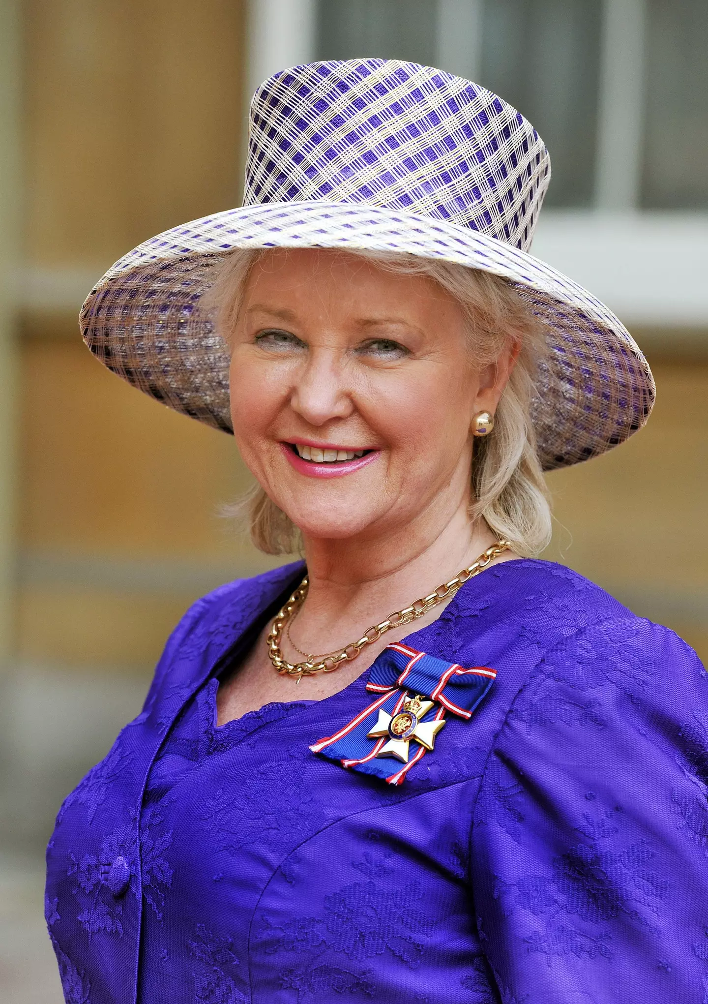 Angela Kelly was presented with a Royal Victorian Order medal by the Queen.