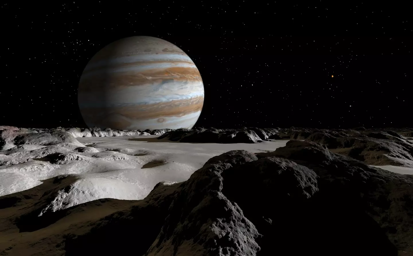 CGI of Jupiter's moon, Europa (Getty Stock Images)