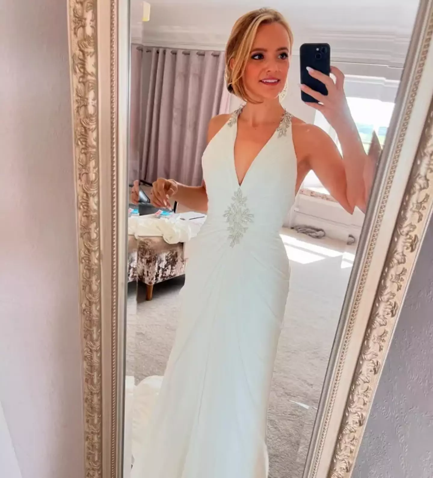 Aikman shared some snaps of herself in the gown on social media (Instagram/@lauraikman)