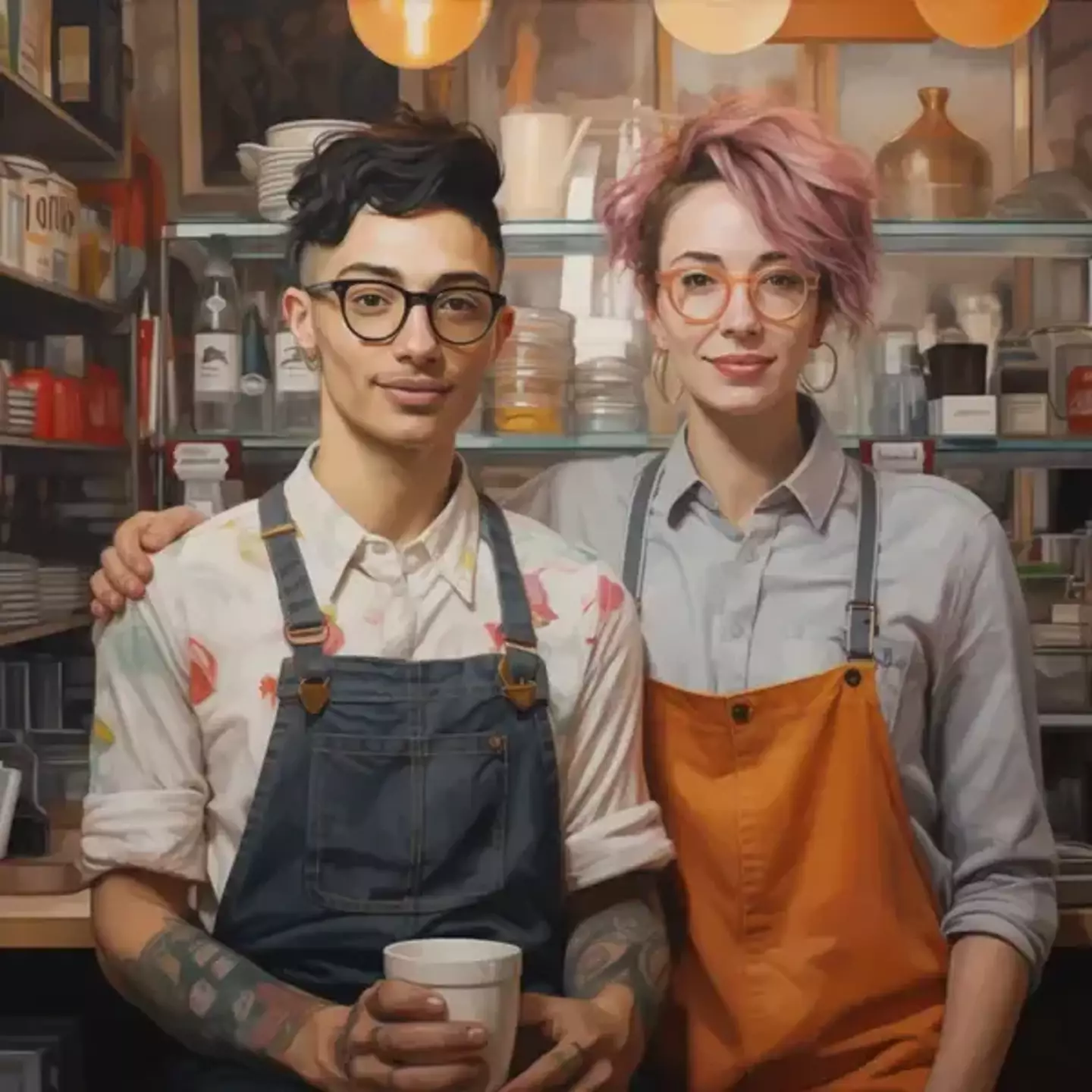 It's also in the barista contract to have some style in their hair. (Buzzfeed)