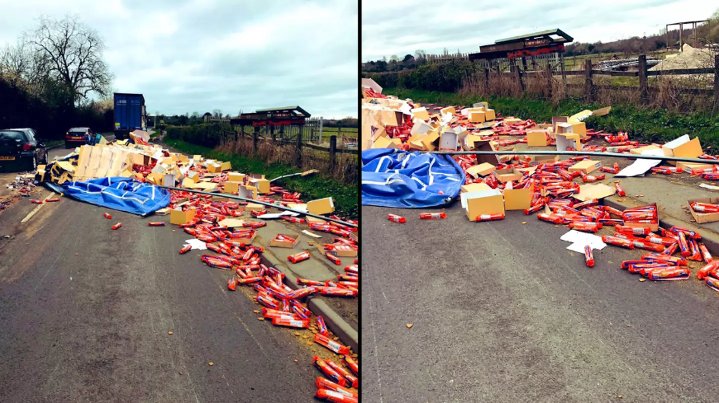 Lorry Drops Load Of Biscuits Forcing Road Closure