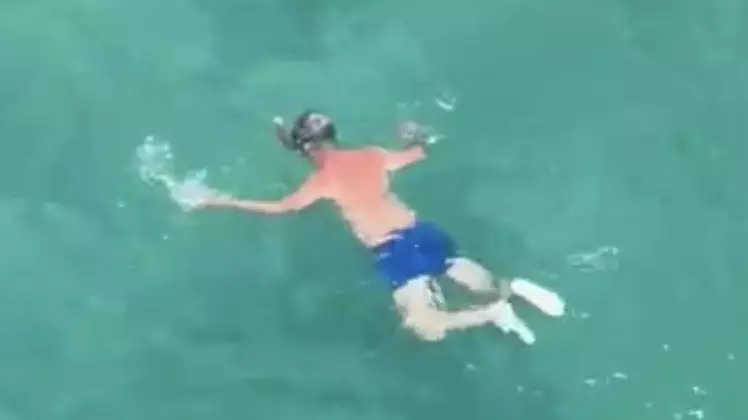 Peter was seen snorkelling before tragedy struck (SWNS)