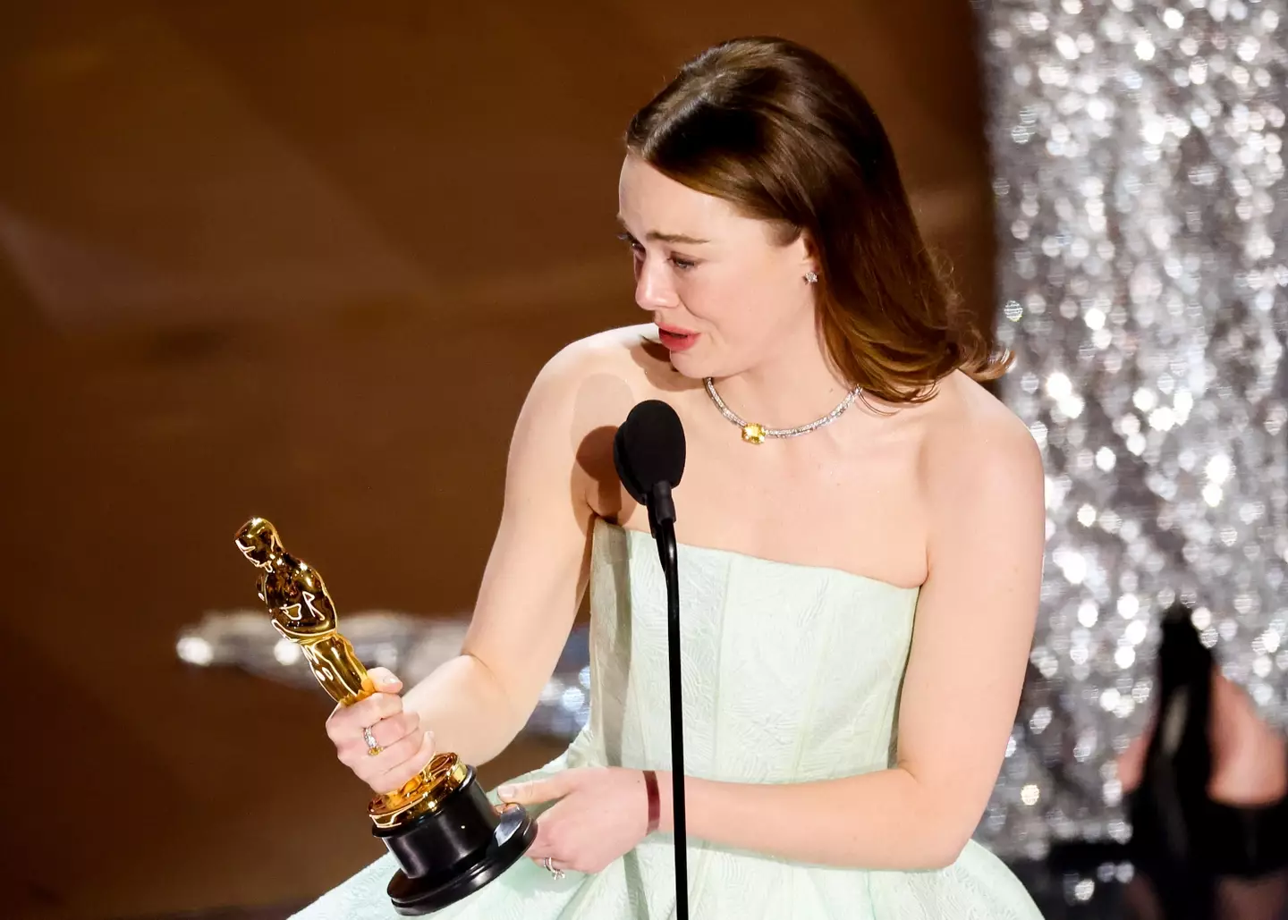 Emma Stone has won her second Oscar for Poor Things.