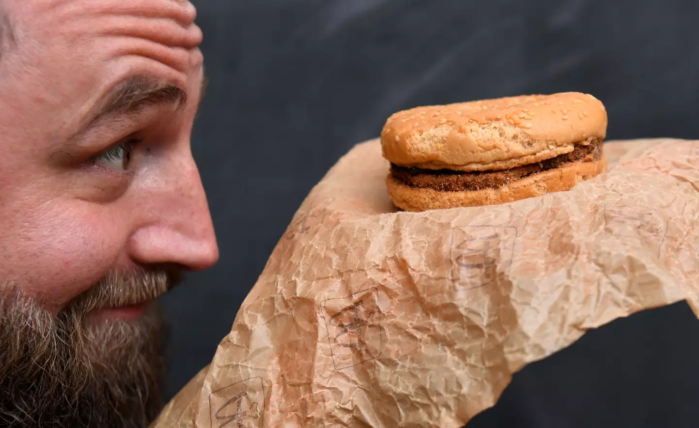 Casey Dean and his ancient McDonald's. (WILLIAM WEST/AFP via Getty Images)