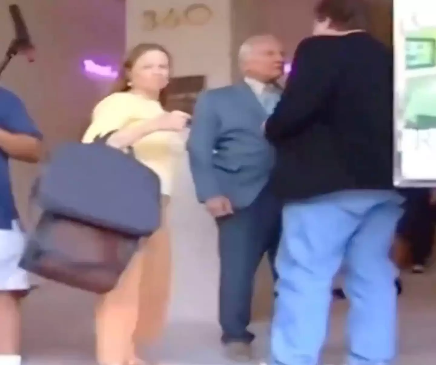 Bart Sibrel confronted the astronaut in Los Angeles.