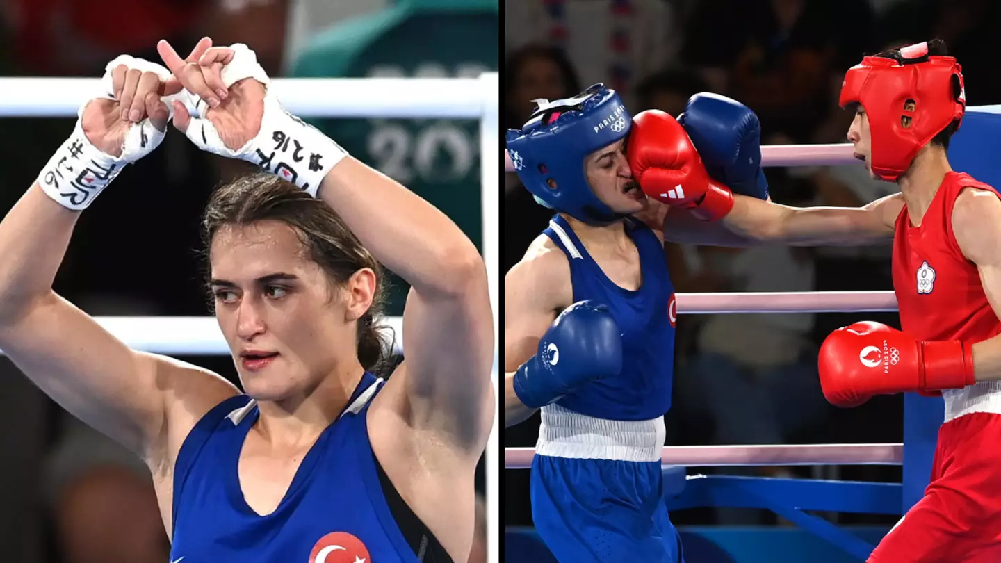 Boxer makes 'X gesture' after defeat to Taiwanese boxer who failed gender eligibility test