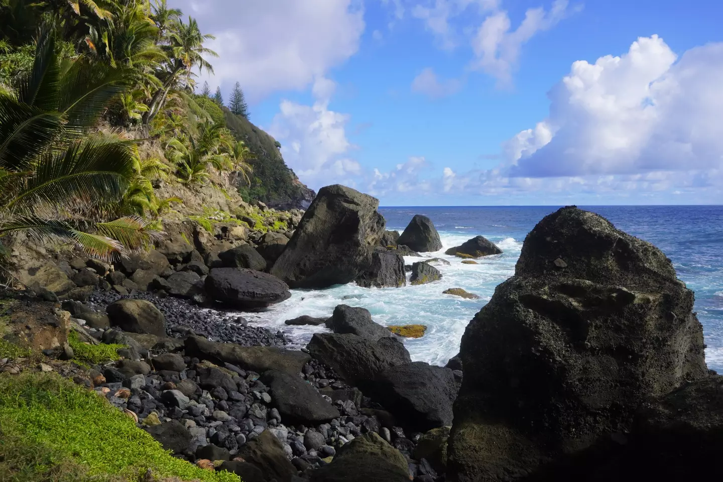 Packing it in to go live on a Pacific island sounds great, but it really is in the middle of nowhere and there's only about 50 people there (Getty Stock Image)