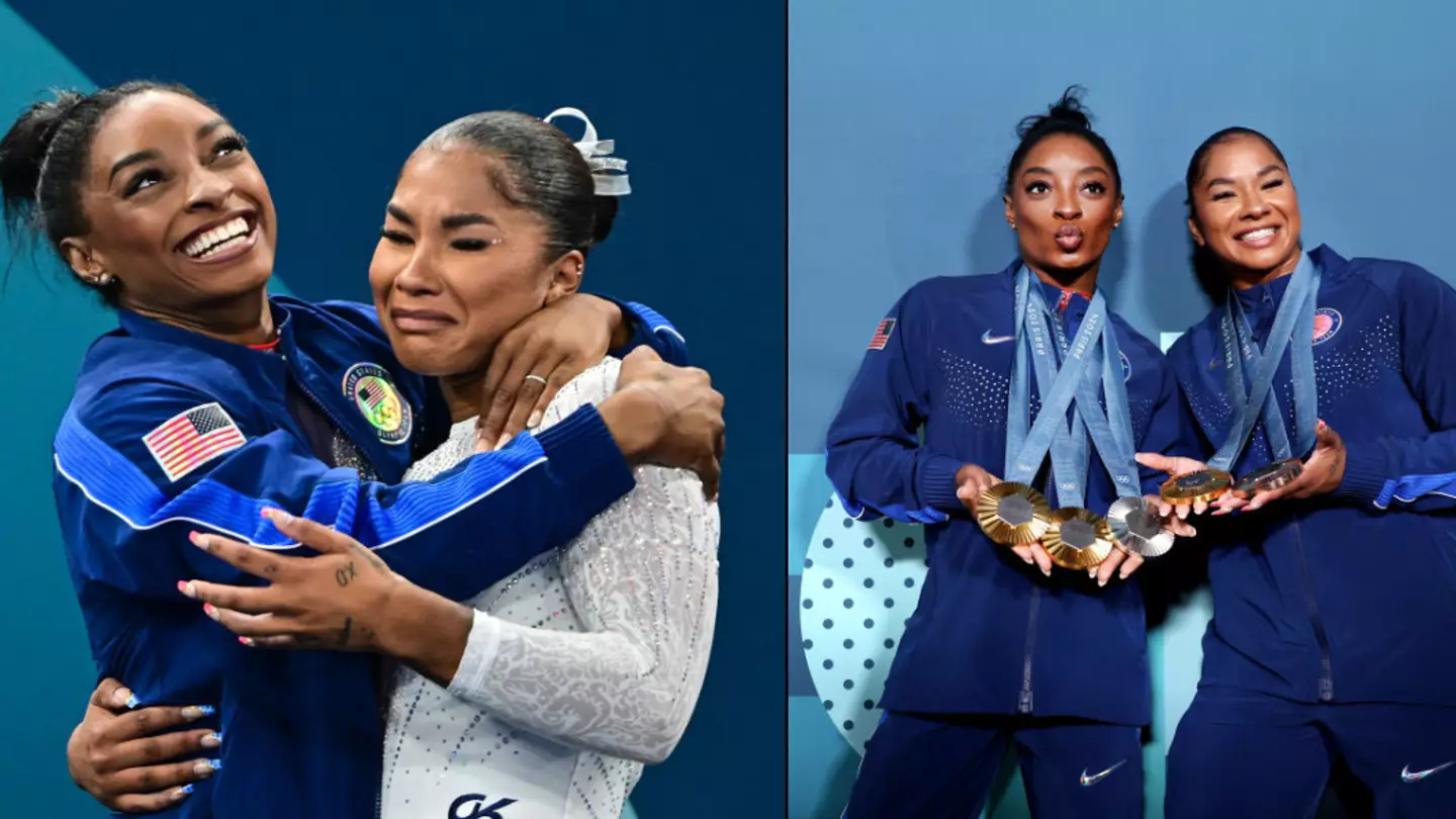 Jordan Chiles offered support from Simone Biles as she is stripped of her medal at Paris 2024 Olympics