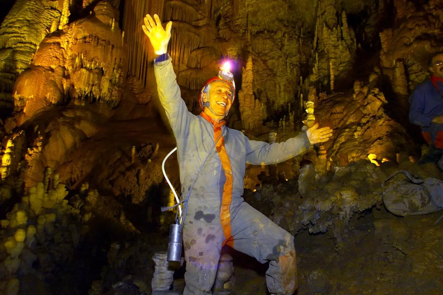 The scientist explained the landmark discovery he made during his first underground expedition. (PHILIPPE DESMAZES/AFP via Getty Images)