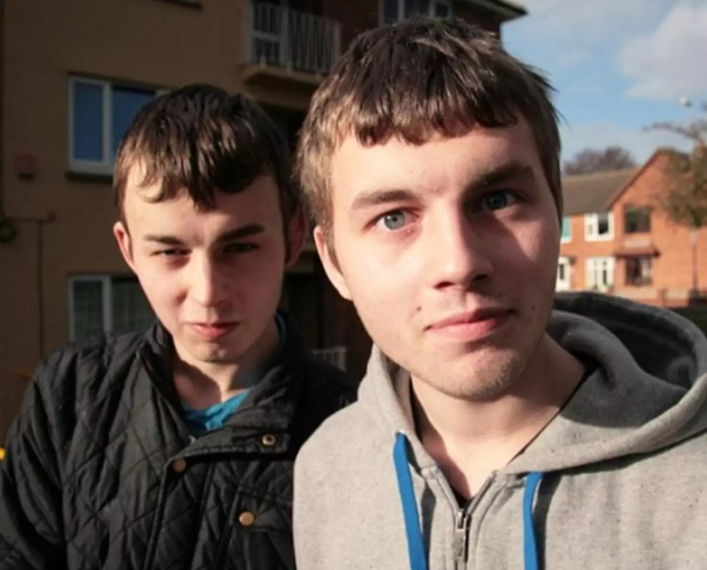 Danny (right) and his brother (left) ran riot on their estate.