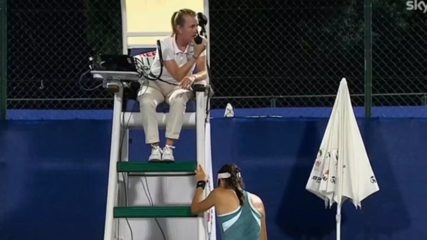Emma Raducanu breaks down in tears on court over ‘fixated’ man in the crowd