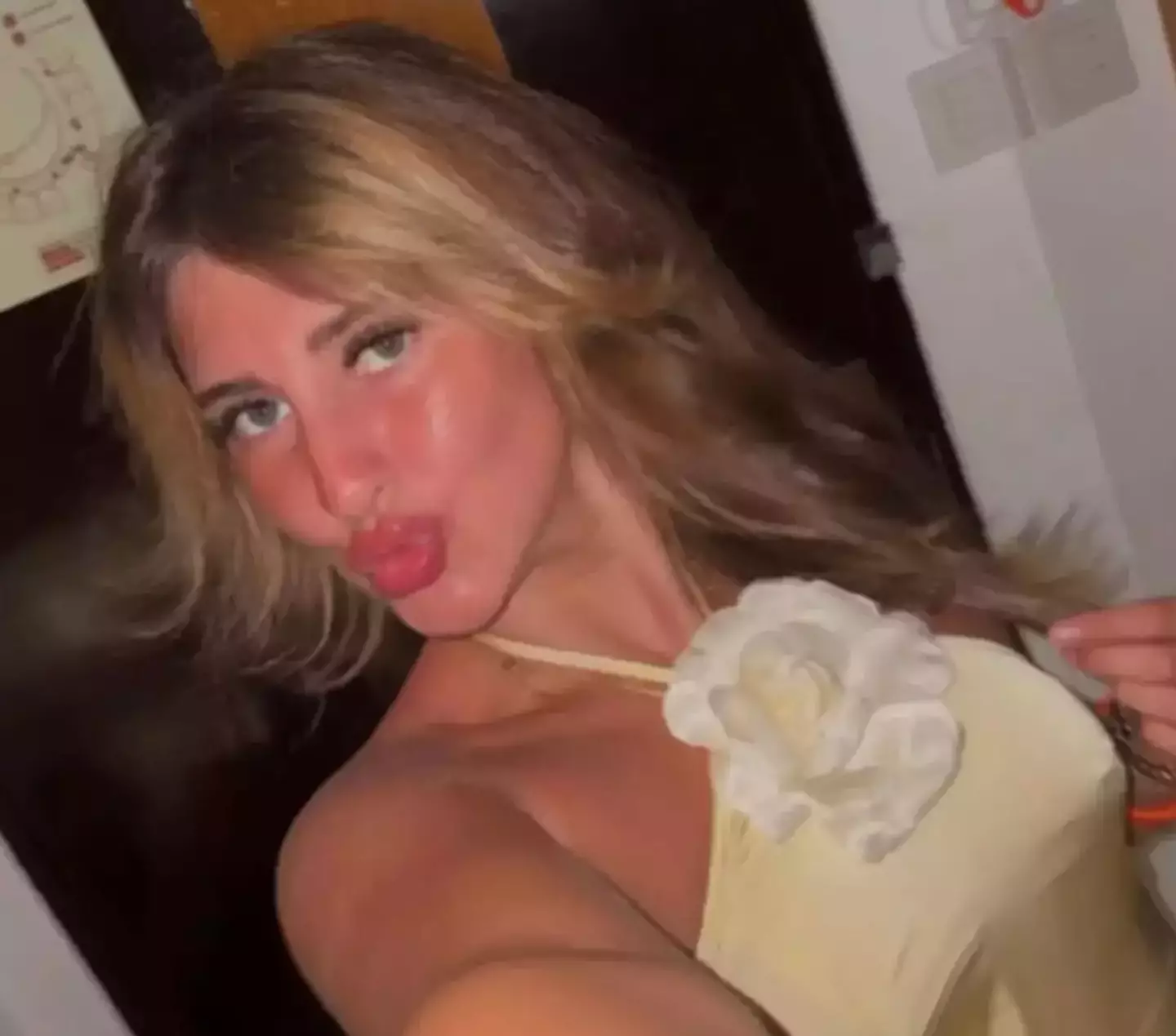 The mum-to-be is now living in much better conditions after being moved to a prison mother and baby unit, her family said (TikTok/@bellamayculleyx)