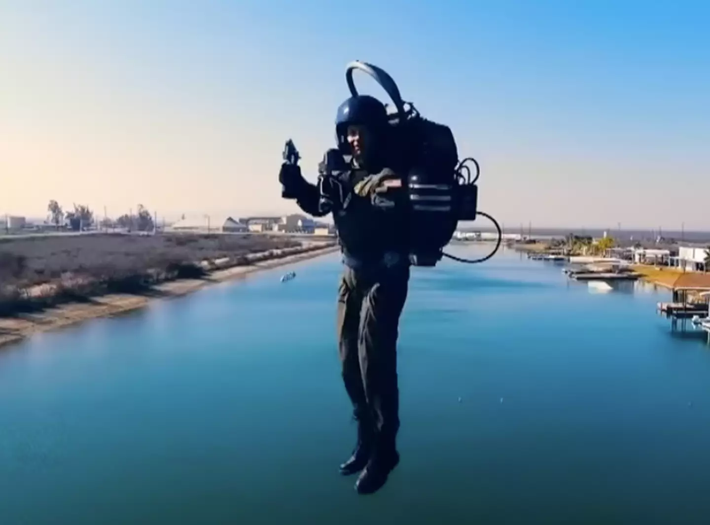 Mayman has flown his JetPack over landmarks across the globe.