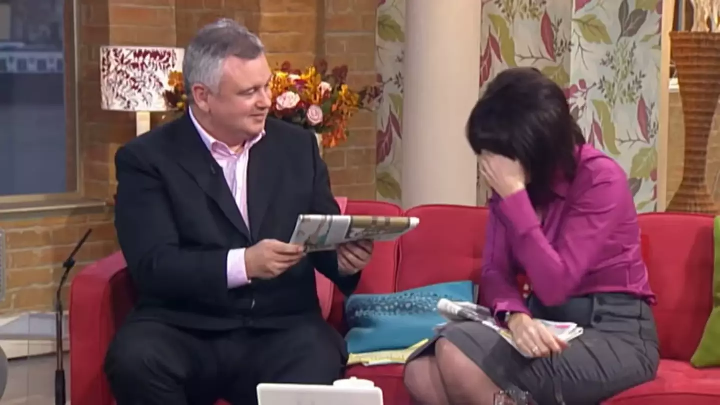 Eamonn Holmes wasn't getting the joke.