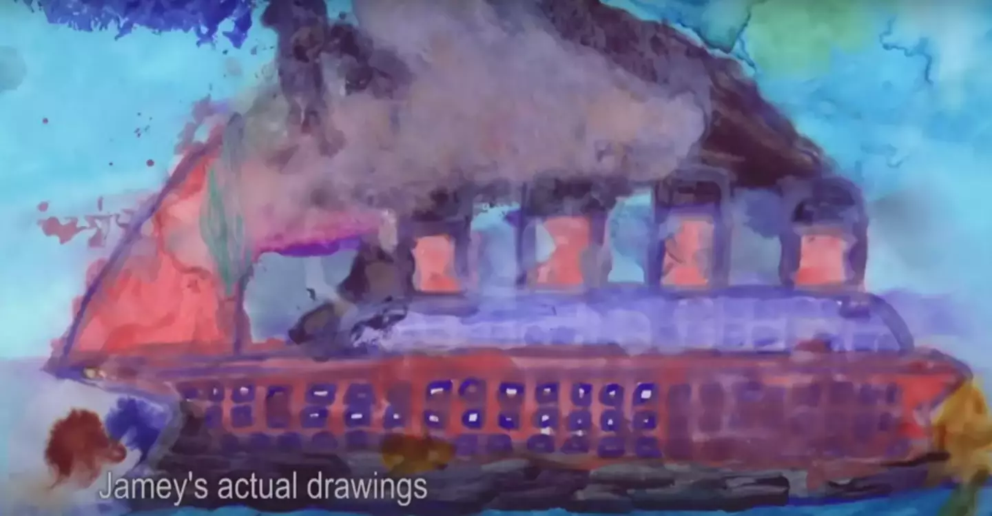 One of his drawings which apparently helps prove the case (YouTube/LMN)