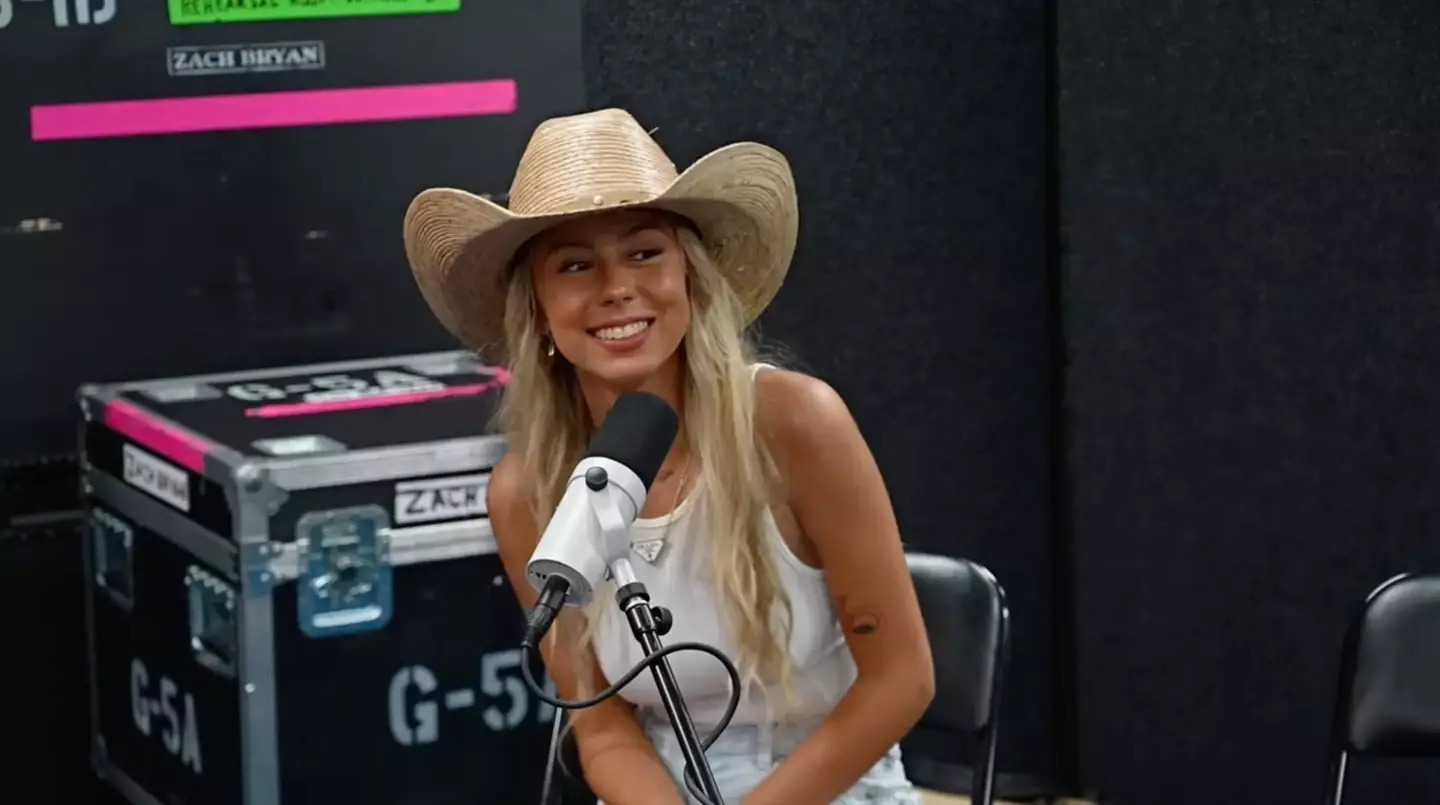 Haliey Welch, 23, has finally broken her silence since going viral as the Hawk Tuah Girl (YouTube/PlanBriUncut)