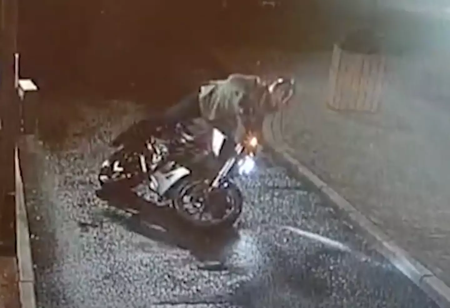 The drunk driver has since been hit with a 17-month ban.