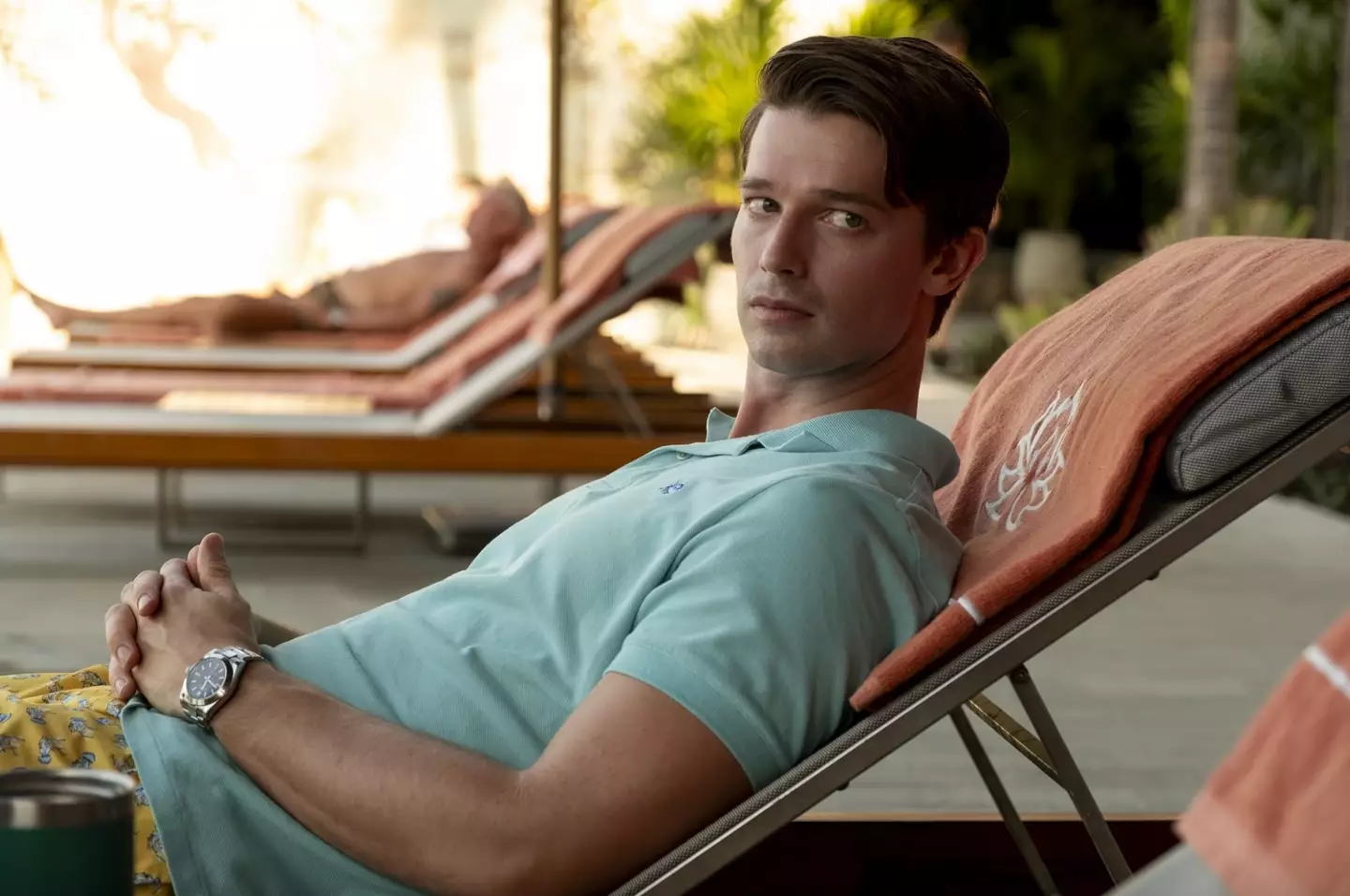 Patrick Schwarzenegger stars in season three of White Lotus (HBO)
