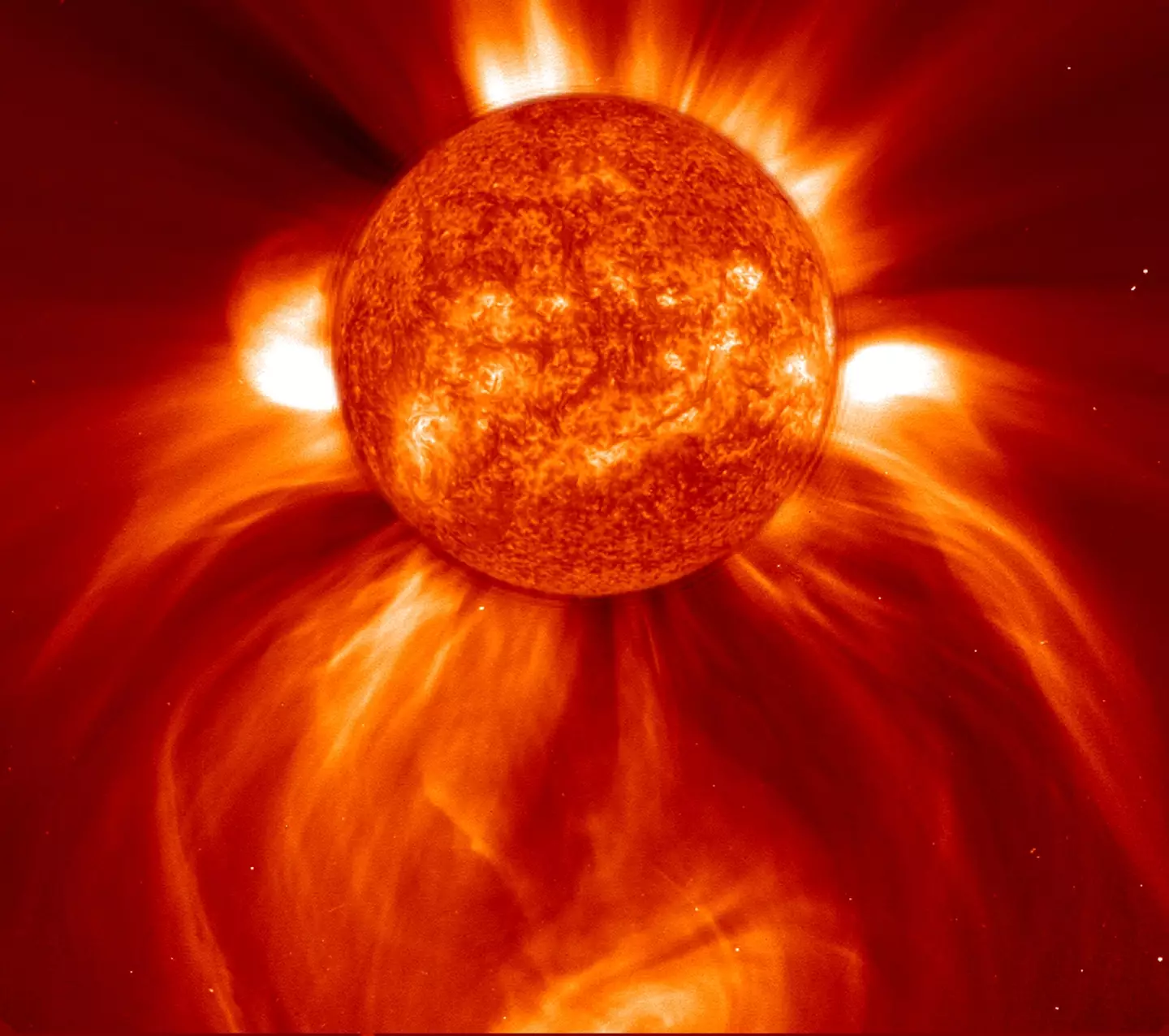 Explosions on surface of the Sun (HUM Images/Universal Images Group via Getty Images)