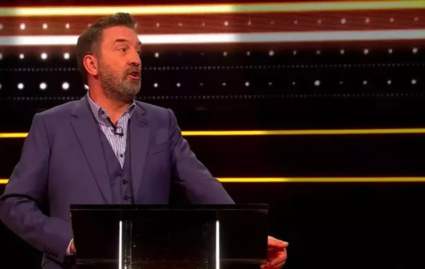 Comedian Lee Mack called The 1% Club contestant a ‘greedy sod’ after admitting that he's won the lottery before.