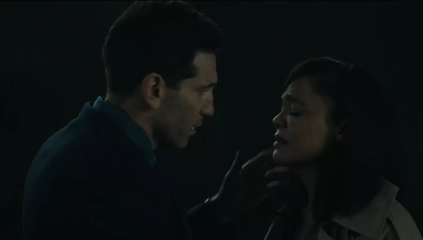 Anna and Jack have an emotional conversation about Charlotte in episode four of His & Hers (Netflix)