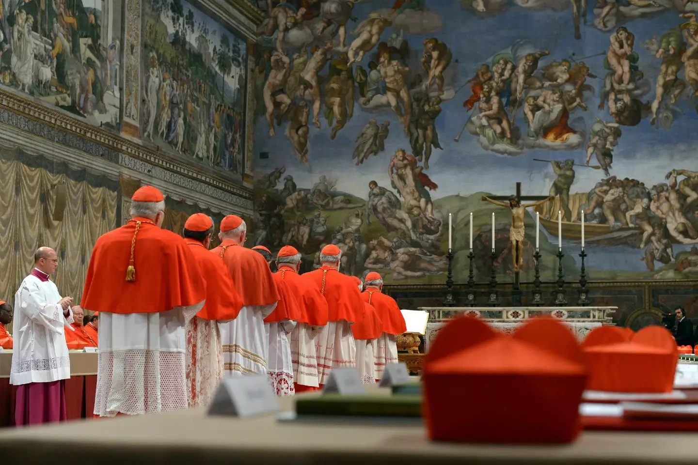 Cardinals under 80 will do the choosing of the next pope, and they need a two-thirds majority (MAURIX/Gamma-Rapho via Getty Images)