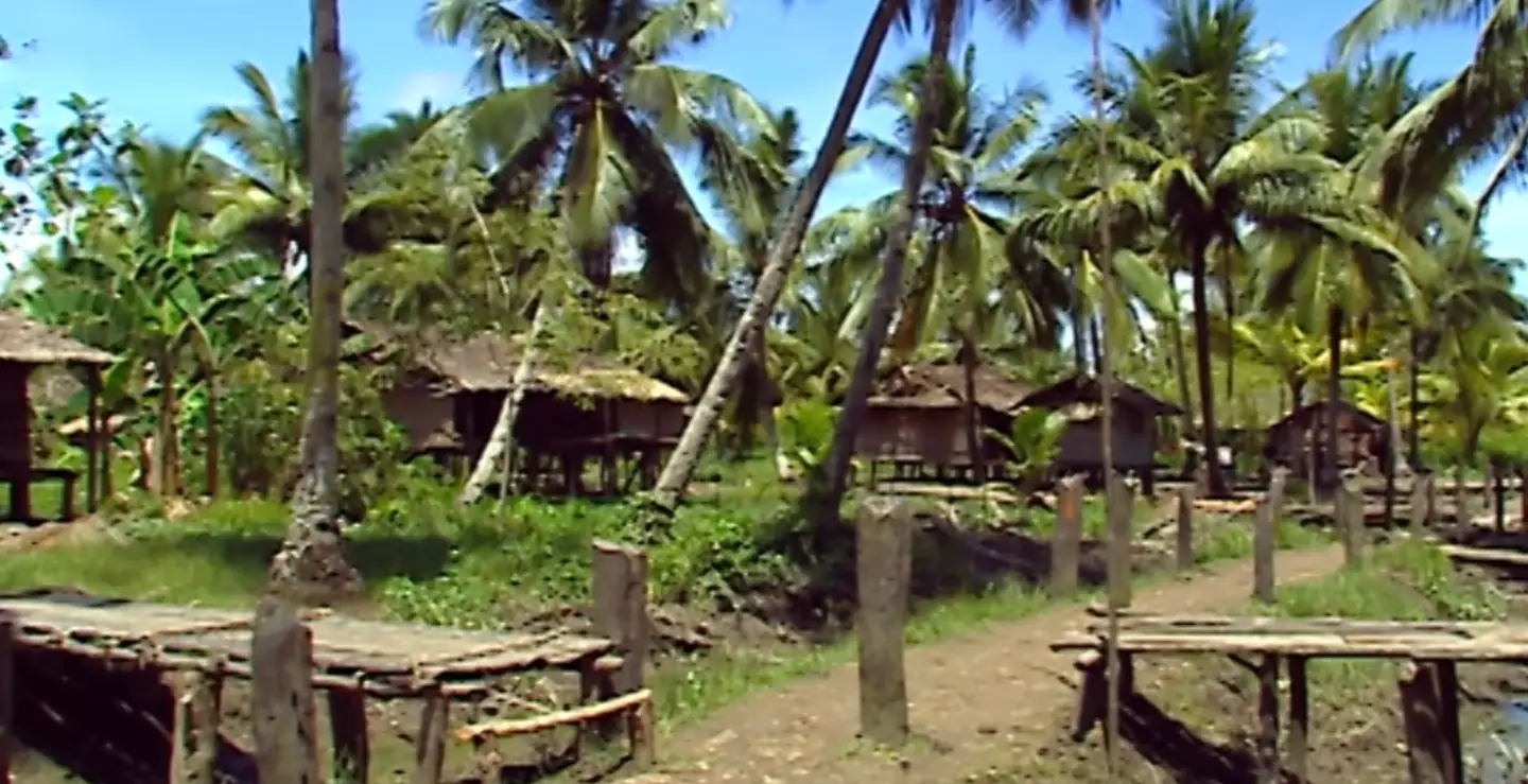 Video shows inside remote tribe where explorer went missing years before during research trip 2 The tribe all live in large houses and work as a team to sustain themselves (YouTube/Slice)