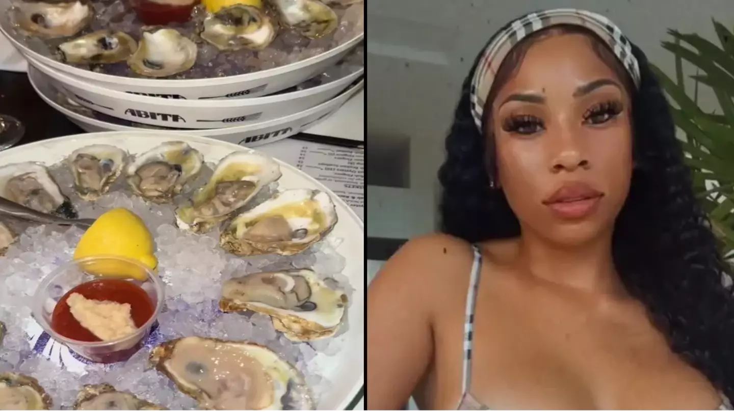 Woman abandoned by date after eating 48 oysters called out over what she left as tip