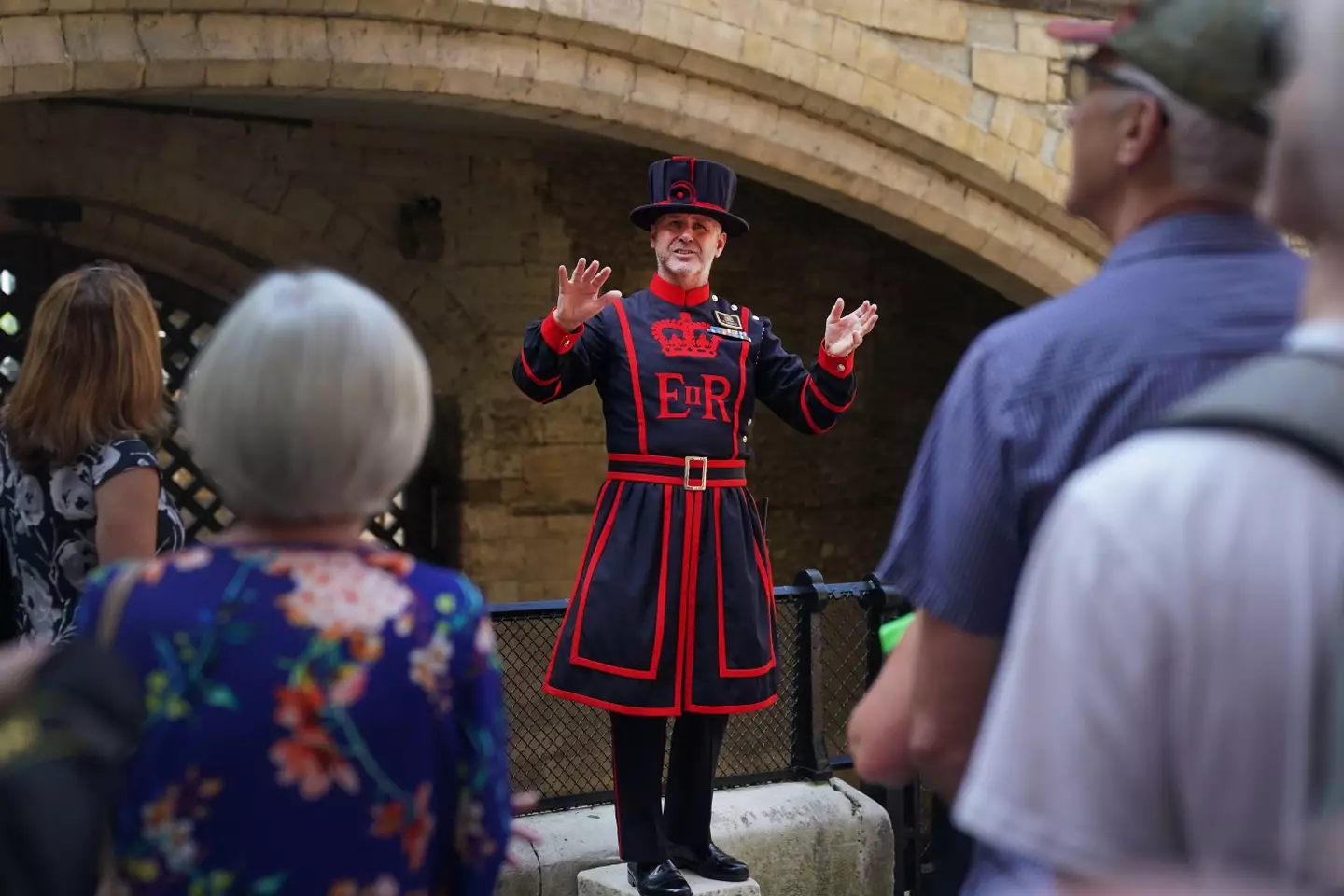 Yeoman Warders hold the famous tours of the Tower of London.