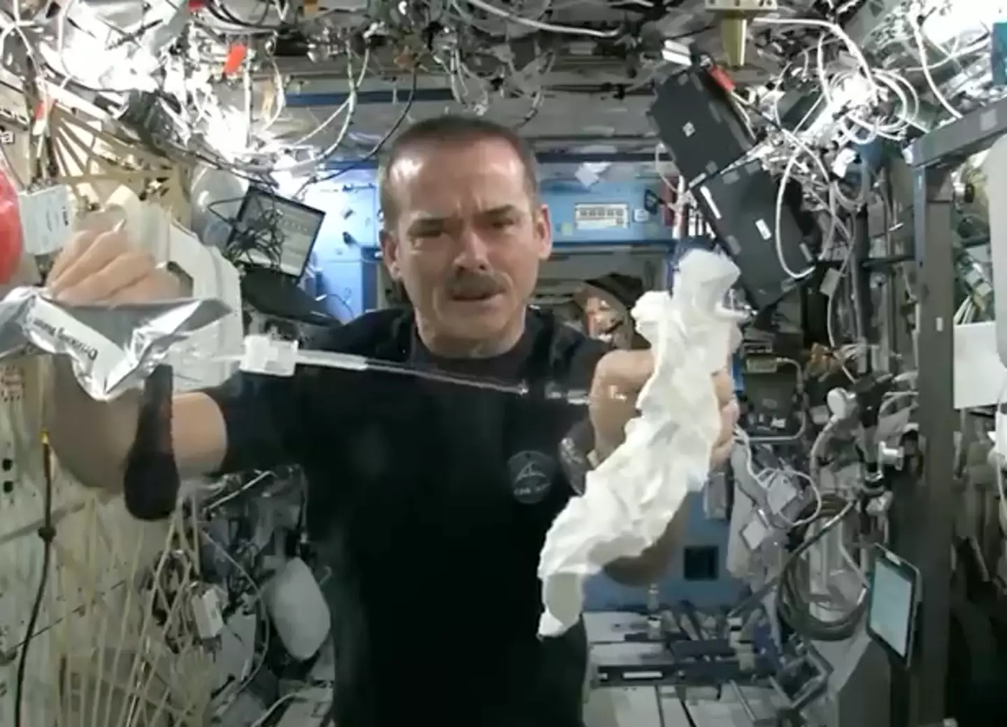 The space experiment went viral (YouTube/Canadian Space Agency/NASA)