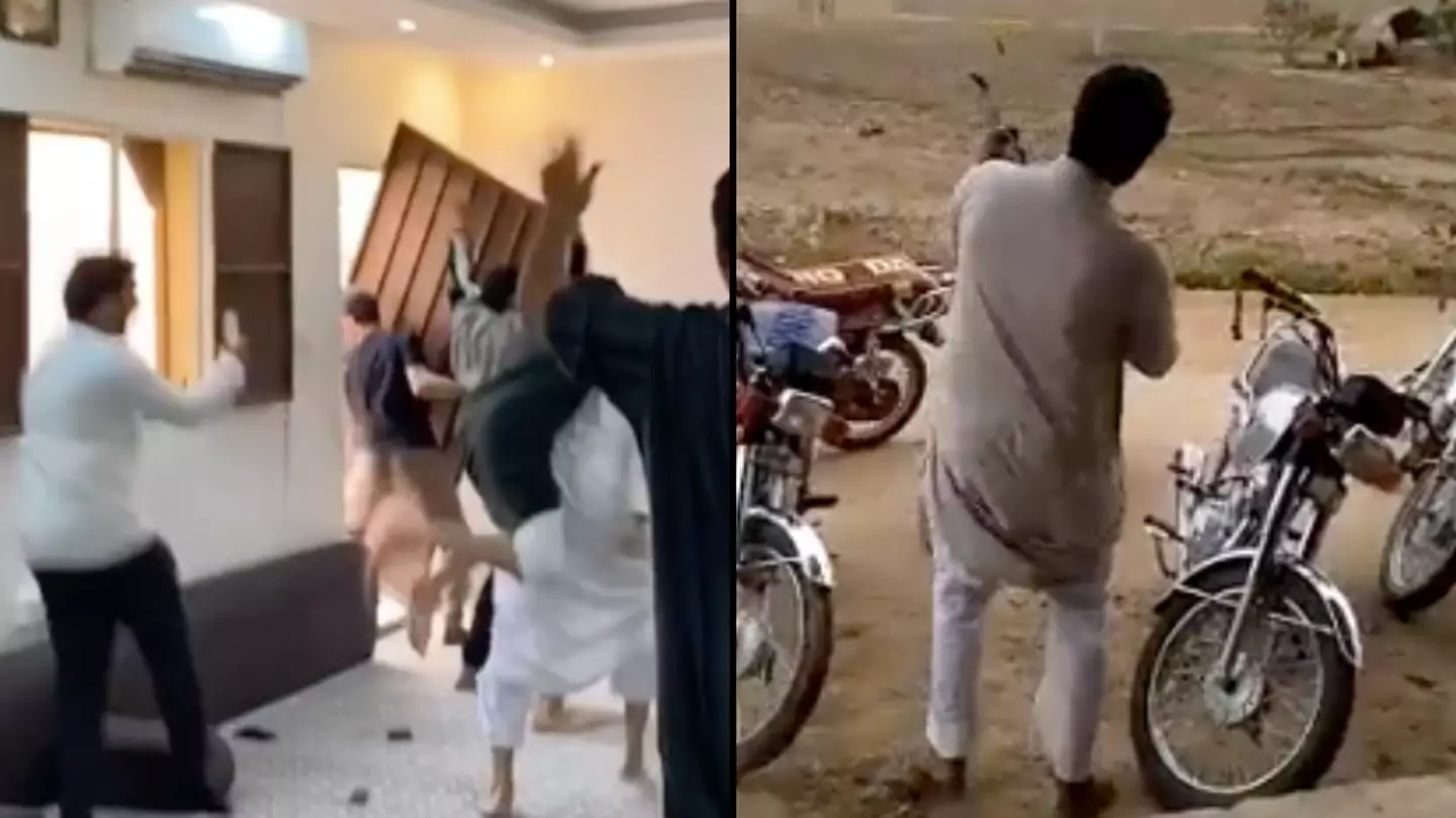 Footage of Saudis celebrating the win against Argentina at the World Cup is wild